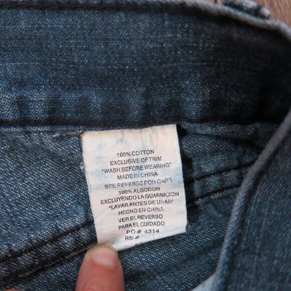 VINTAGE  Beverly Hills Polo Club Jeans Size 36x32 Men's Boot Cut Blue Casual - Picture 5 of 5